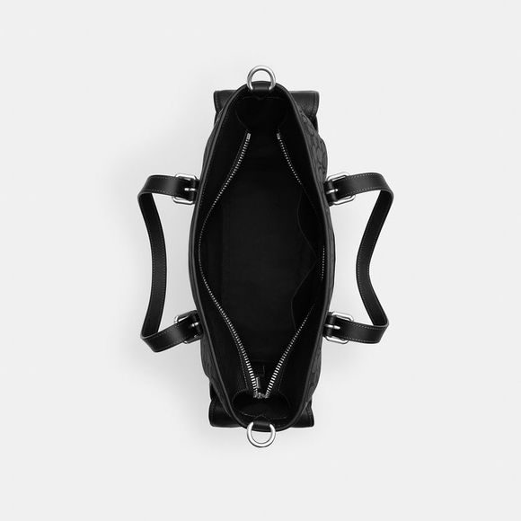 NWT Coach Outlet Sprint Tote In Signature Jacquard - Picture 3 of 6